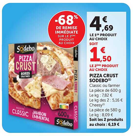 -68% DE REMISE IMMÉDIATE SUR LE 2ÈME PRODUIT AU CHOIX