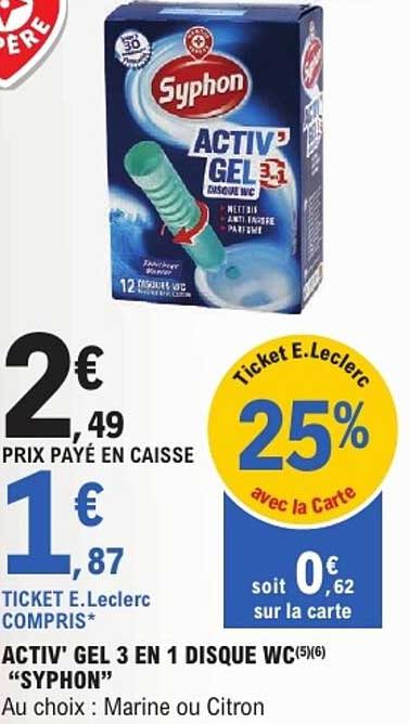 ACTIV' GEL 3 EN 1 DISQUE WC “SYPHON”