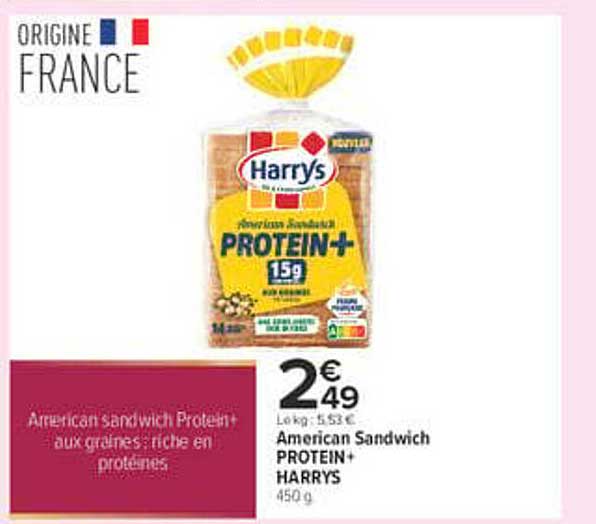 American Sandwich PROTEIN+ HARRYS