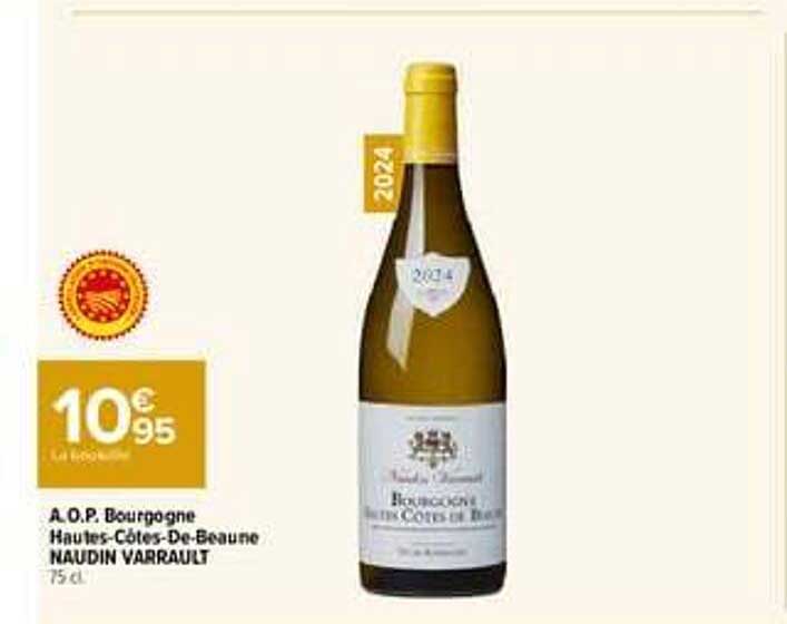 A.O.P. Bourgogne Hautes-Côtes-De-Beaune NAUDIN VARRAULT 75 cl