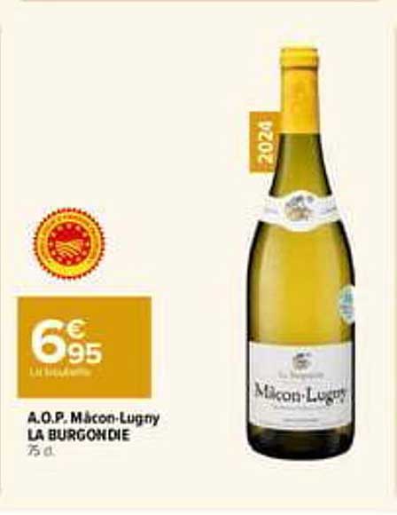 A.O.P. Mâcon-Lugny LA BOURGOGNE 75 cl