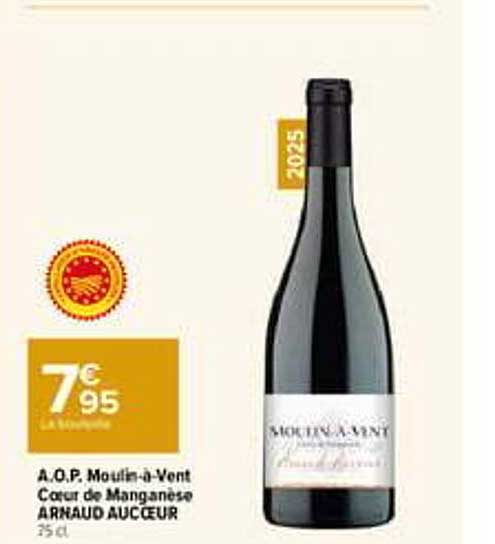 A.O.P. Mouthe à Vent Coeur de Manganèse ARNAUD AUCUEUR