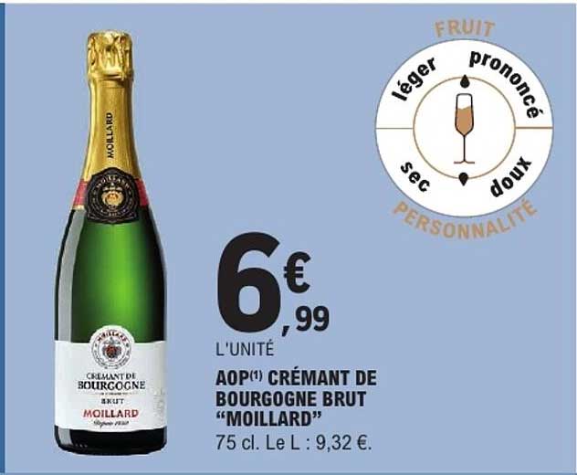 AOP(1) CRÉMANT DE BOURGOGNE BRUT “MOILLARD”
