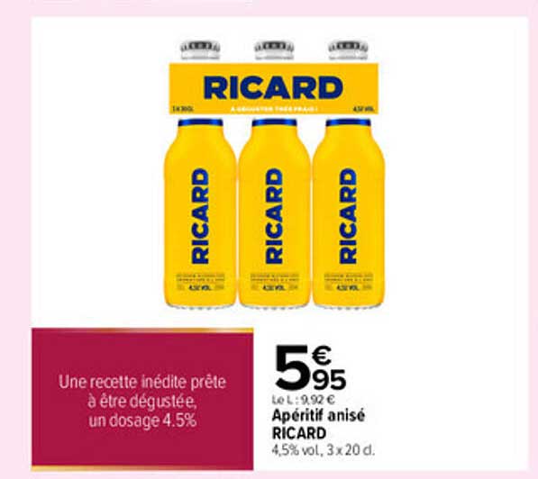 Apéritif anisé RICARD