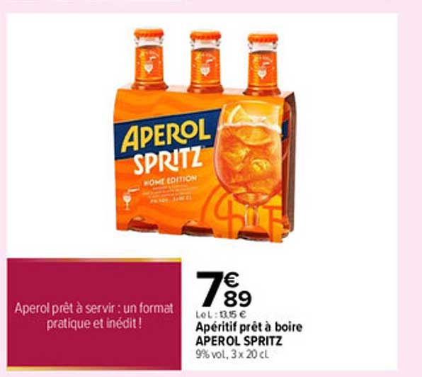 Apéritif prêt à boire APEROL SPRITZ