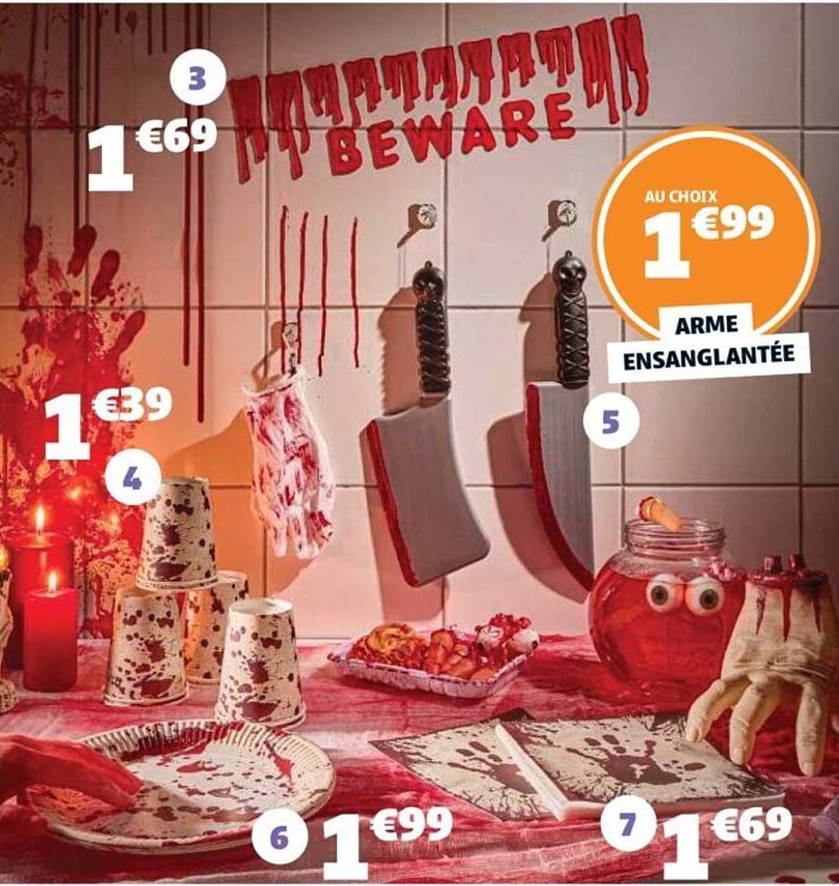 AU CHOIX 1€99 ARME ENSANGLANTÉE