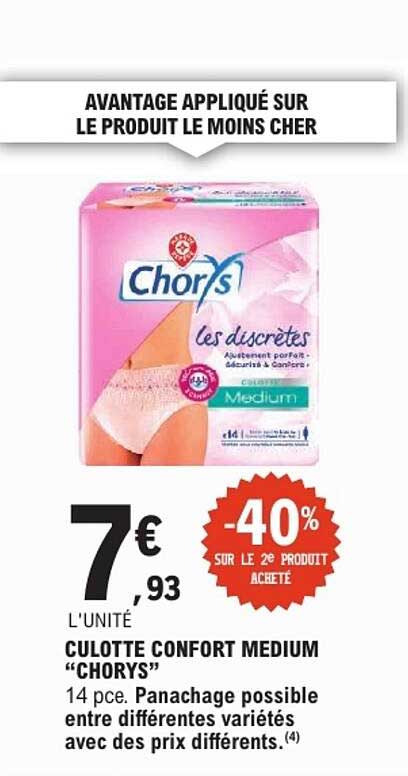 AVANTAGE APPLIQUÉ SUR LE PRODUIT LE MOINS CHER