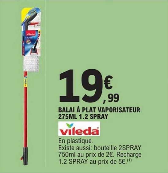 BALAI À PLAT VAPORISATEUR 275ML 1.2 SPRAY