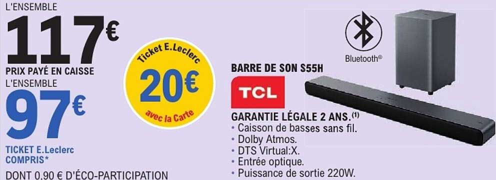 BARRE DE SON S55H