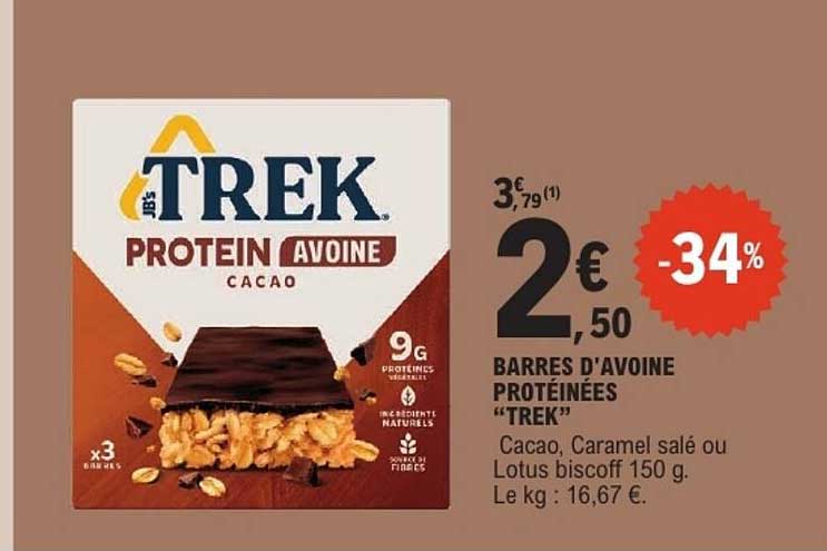 BARRES D’AVOINE PROTÉINÉES “TREK”