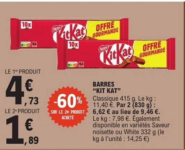 BARRRES “KIT KAT”
