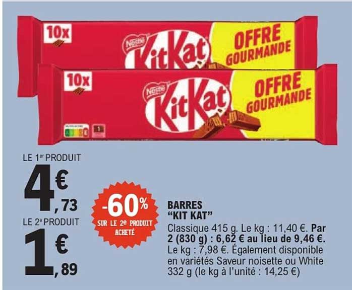 BARRRES “KIT KAT”