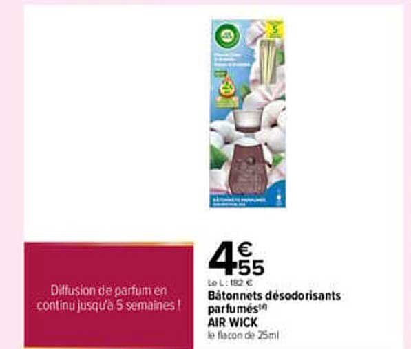 Bâtonnets désodorisants parfumés AIR WICK