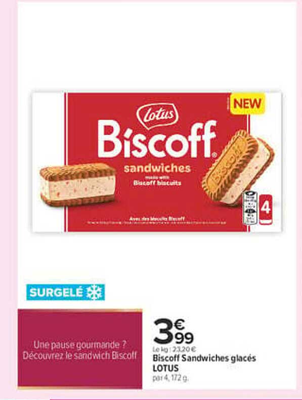 Biscoff Sandwiches glacés LOTUS