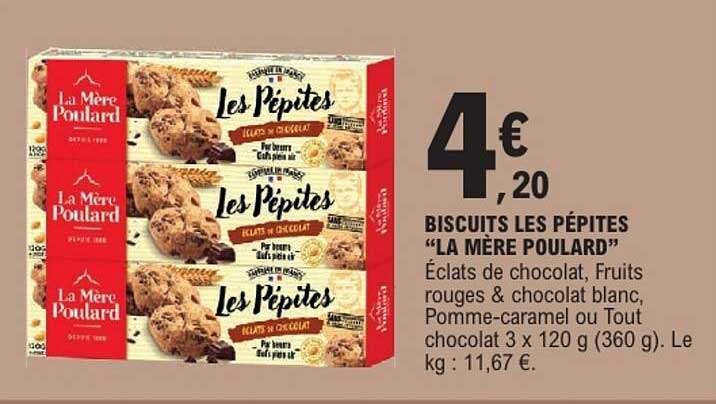BISCUITS LES PÉPITES "LA MÈRE POULARD"