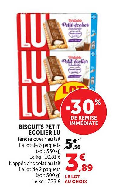 Biscuits Petit Ecolier LU