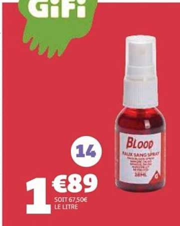 Blood Faux Sang Spray
