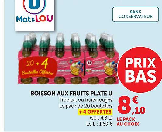 BOISSON AUX FRUITS PLATE U