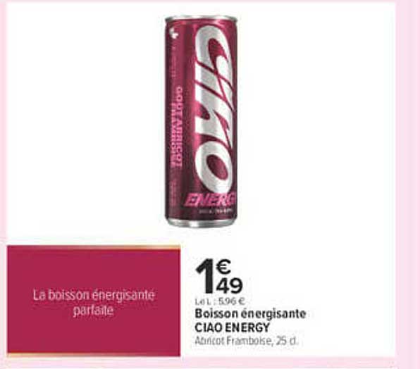 Boisson énergisante CIAO ENERGY