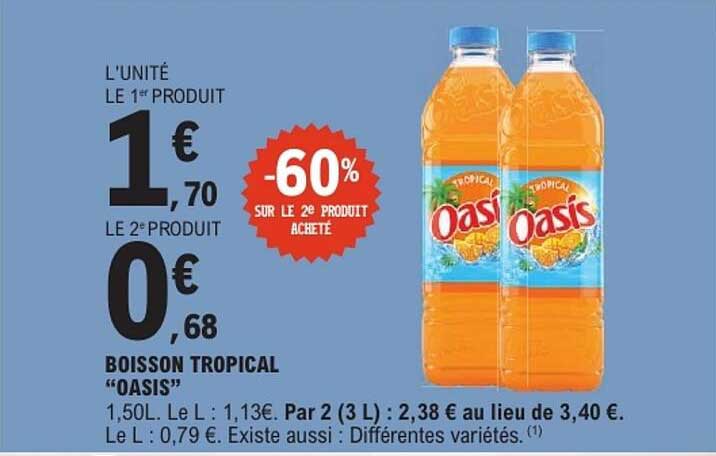 BOISSON TROPICAL “OASIS”