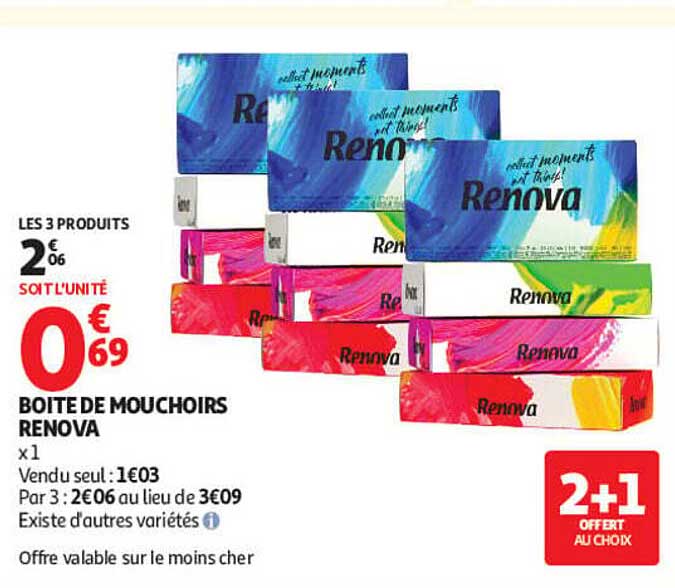BOITE DE MOUCHOIRS RENOVA