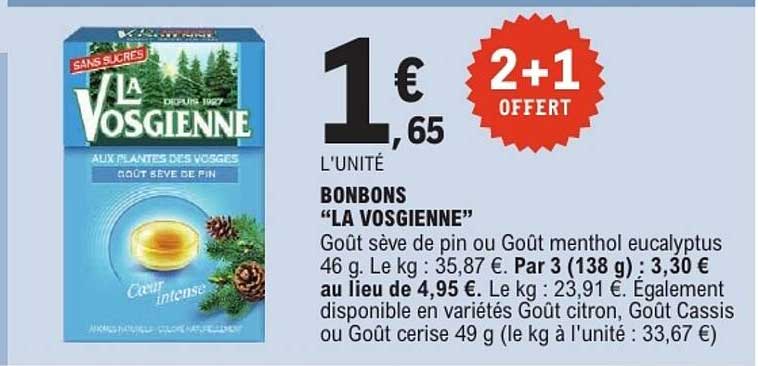 BONBONS “LA VOSGIENNE”