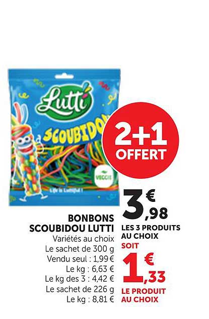 BONBONS SCOUBIDOU LUTTI