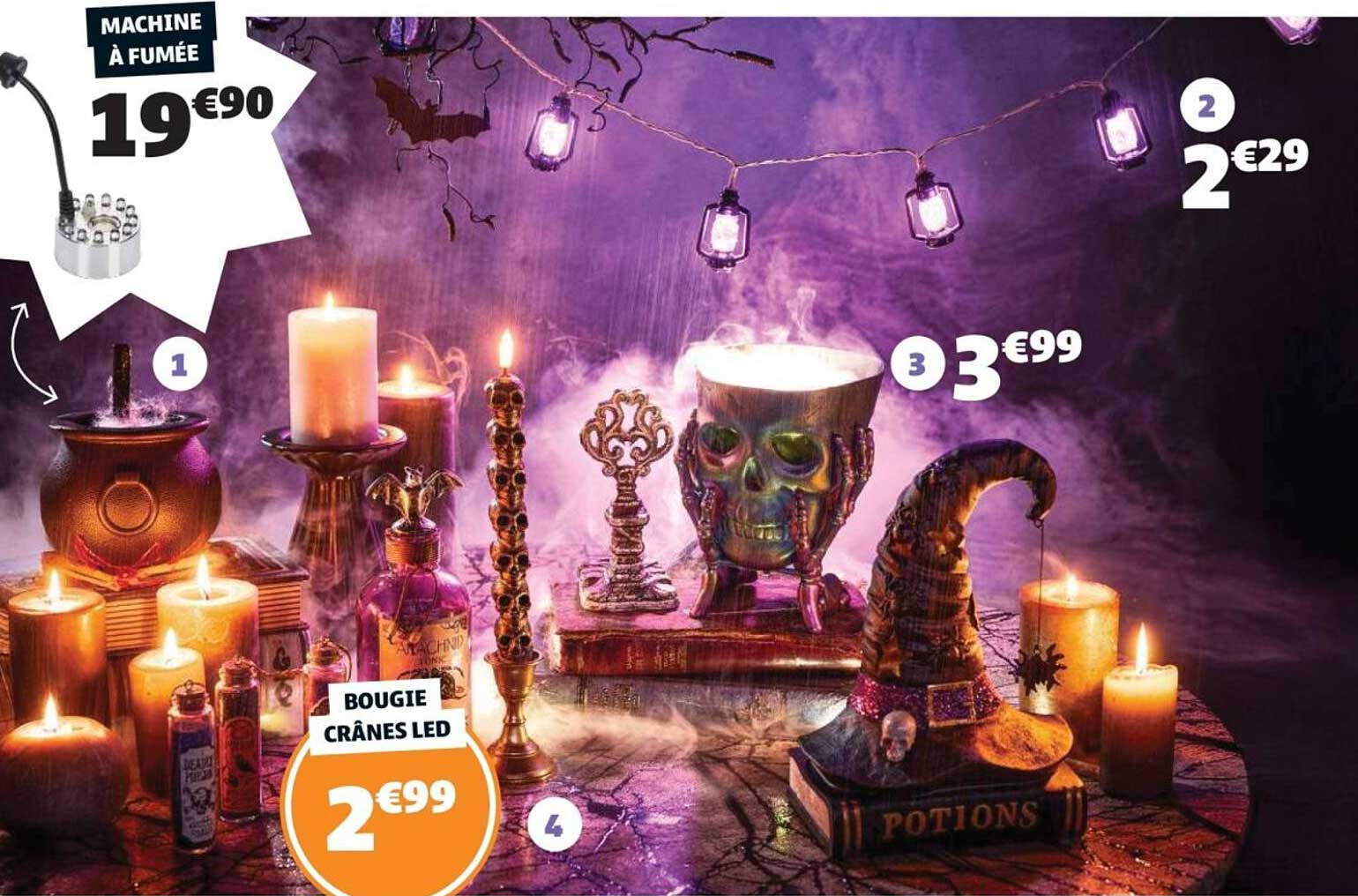 BOUGIE CRÂNES LED