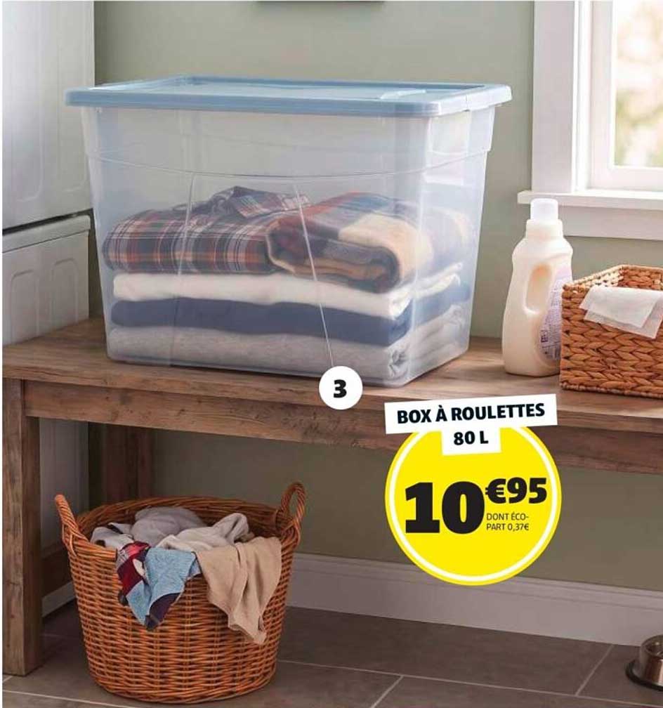 BOX À ROULETTES 80 L