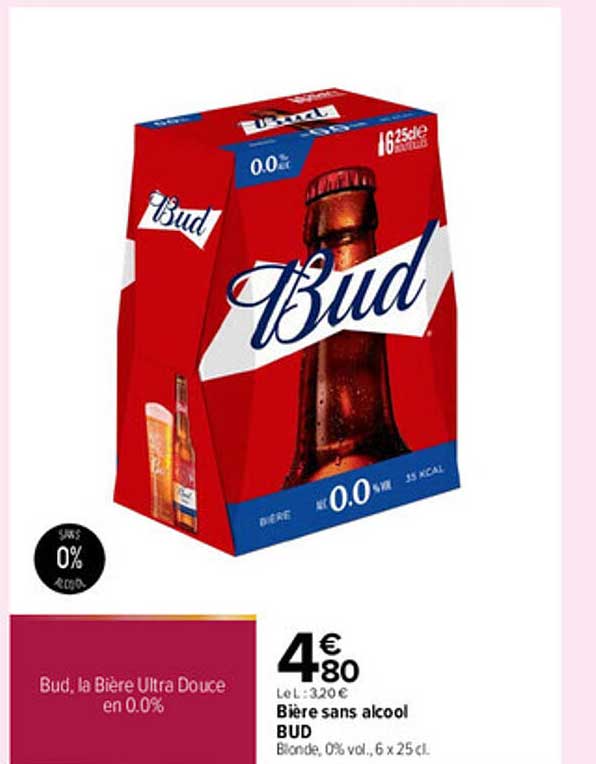 Bud, la Bière Ultra Douce en 0.0%