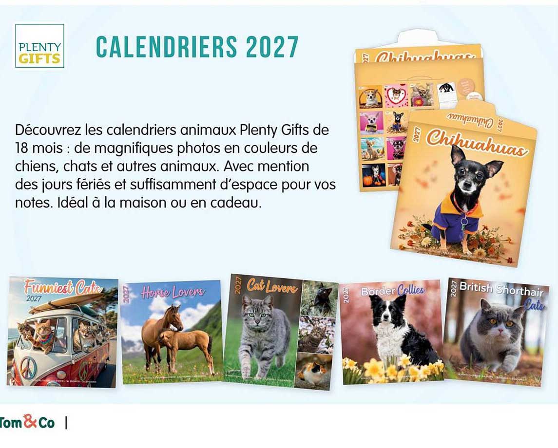 CALENDRIERS 2027