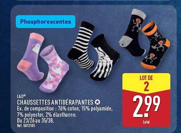 CHAUSSETTES ANTIDÉRAPANTES