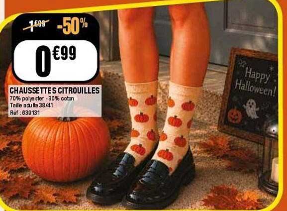 CHAUSSETTES CITROUILLES
