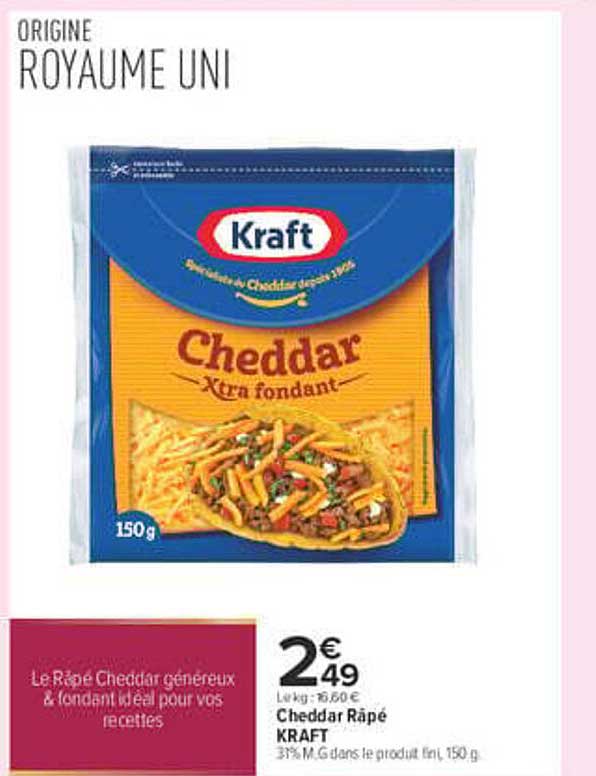 Cheddar Râpé KRAFT