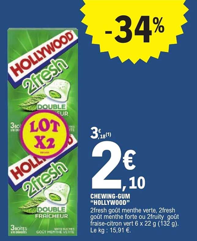 CHEWING-GUM "HOLLYWOOD"