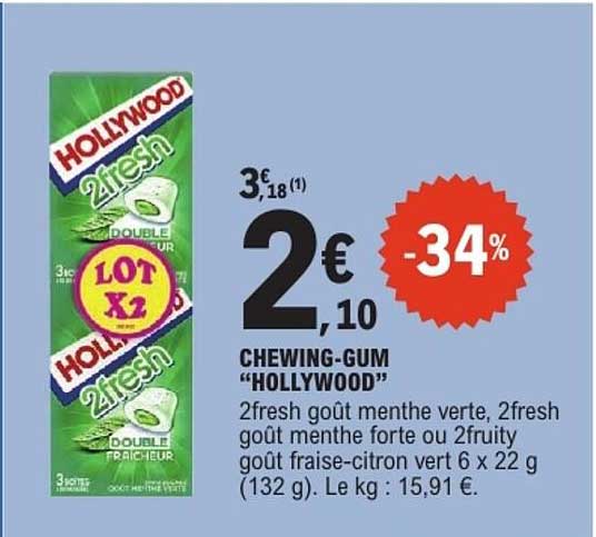 CHEWING-GUM "HOLLYWOOD"