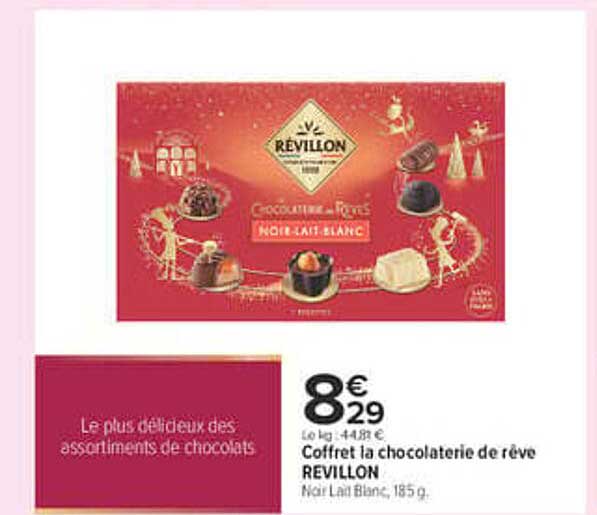 Coffret la chocolaterie de rêve REVLON Noir Lait Blanc, 185 g