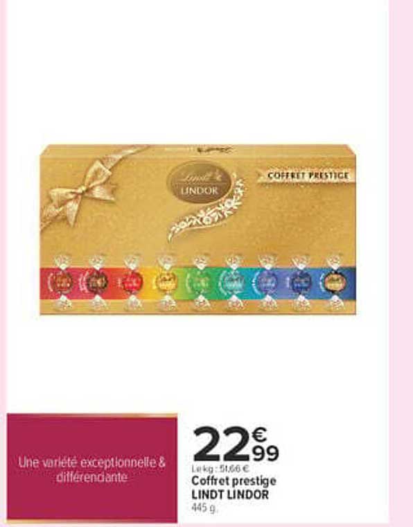 Coffret prestige LINDT LINDOR 445 g