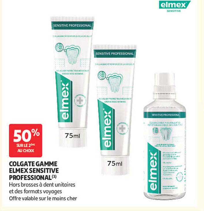 COLGATE GAMME ELMEX SENSITIVE PROFESSIONAL