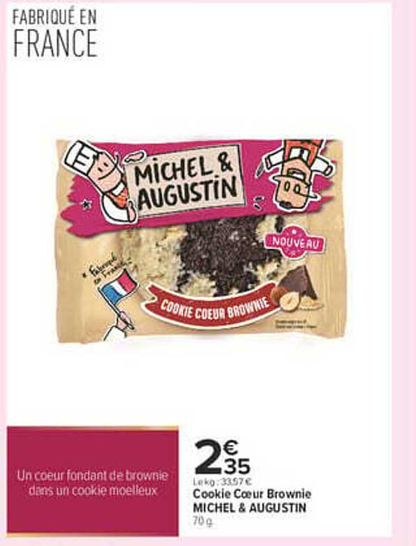 Cookie Coeur Brownie MICHEL & AUGUSTIN
