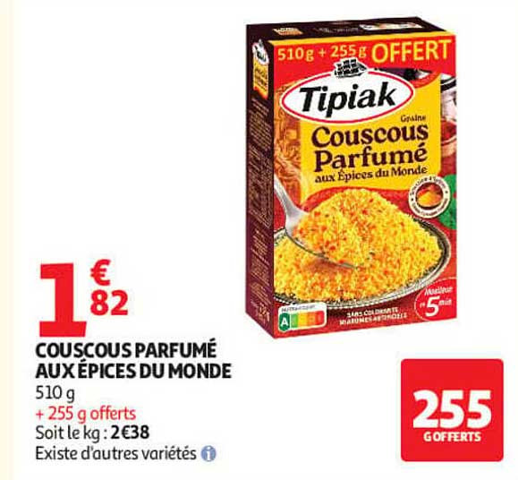 COUSCOUS PARFUMÉ AUX ÉPICES DU MONDE