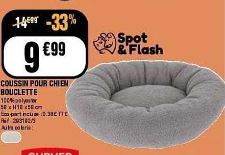 COUSSIN POUR CHIEN BOUCLETTE
