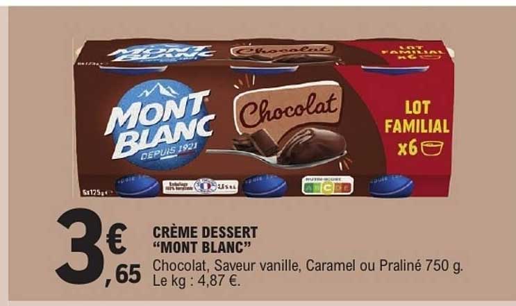 CRÈME DESSERT “MONT BLANC”