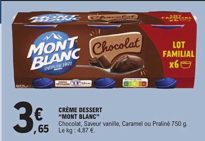 CRÈME DESSERT "MONT BLANC"