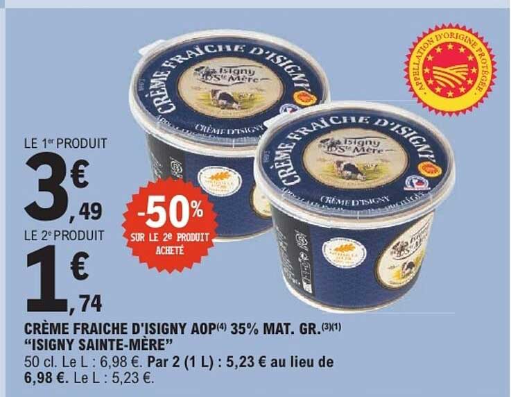 CRÈME FRAICHE D'ISIGNY AOP 35% MAT. GR. "ISIGNY SAINTE-MÈRE"