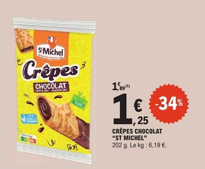 CRÊPES CHOCOLAT “ST MICHEL”
