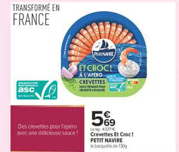 Crevettes Et Croc1 PETIT NAVIRE