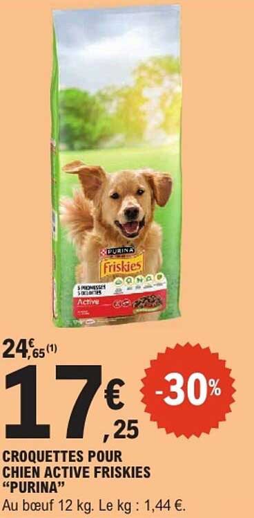 CROQUETTES POUR CHIEN ACTIVE FRIKIES “PURINA”