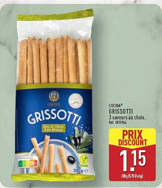 CUCINA® GRISSOTTI 3 saveurs au choix. Réf. 5015964