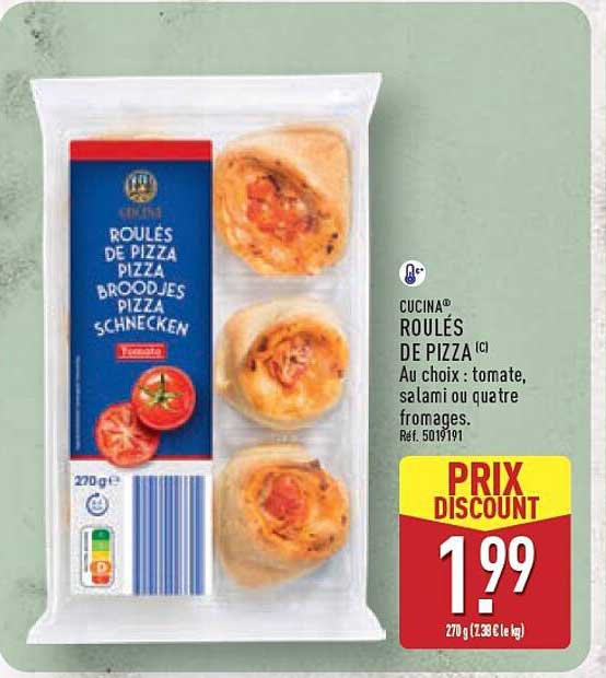 CUCINA® ROULÉS DE PIZZA [C]